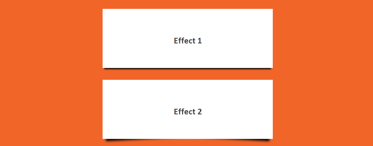 Different CSS3 Box Shadows Effects
